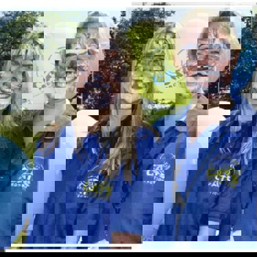 Volunteers with facepaint